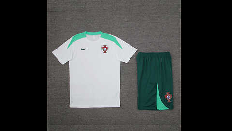 👉🏻⚽️ 2024/25 Portugal Adult White Short Sleeve Training Kit