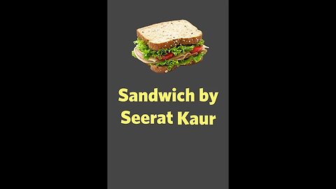 How to Make Healthy Sandwich in 5 minute