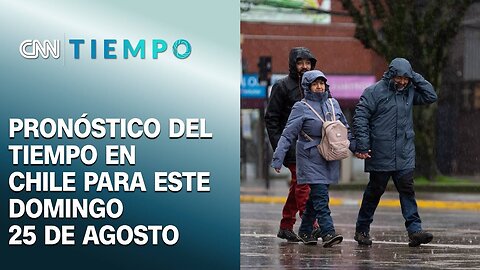 Lluvias en la zona centro-sur: Pronóstico para este domingo 25 de agosto de 2024