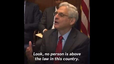 SOMEBODY Is Above The Law: Merrick Garland's DOJ Won't Prosecute Merrick Garland