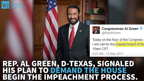 Texas Democrat Taking Fight To Impeach Trump To House Floor