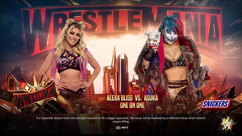 WWE 2k24 Alexa Bliss vs Asuka