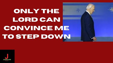 BIDEN- ONLY THE LORD CAN CONVINCE ME TO STEP DOWN#biden #viral #america #bidendebate #usa #politics