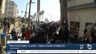 Pro-Trump demonstrators, counter-protestors gather in PB