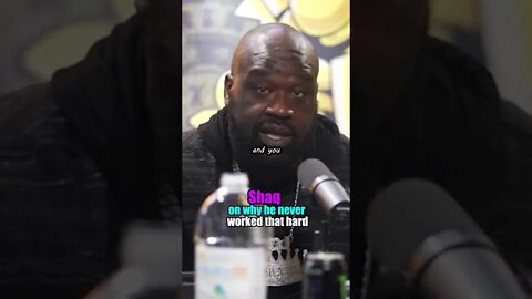 Shaq on people saying he didn't work hard enough 🤔🏀#drinkchamps #shaq