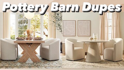 POTTERY BARN DUPES || LUXE FOR LESS || POTTERY BARN FURNITURE