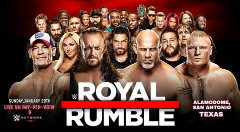 WWE royal rumble match everyone is very angry