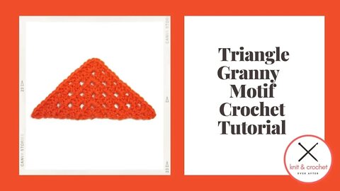 Motif of the Month Jan 2014: Triangle Granny Crochet Tutorial