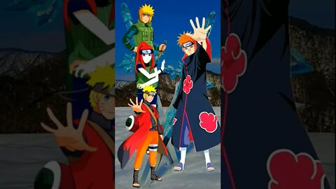 WHO IS STRONGEST?? Naruto, Minato, Khusina VS Akatsuki.#shorts