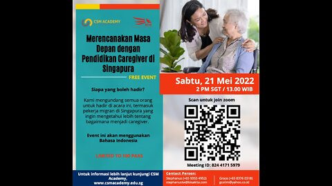 Merencanakan Masa depan Lewat Pendidikan Caregiver di Singapura