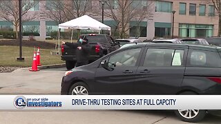 Cleveland Clinic says both drive-thru testing sites are closed after reaching vehicle capacity, technical issues