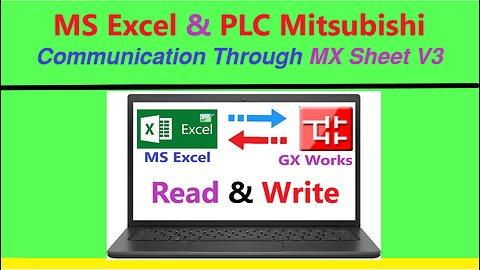 0141 - Simulation ms excel and plc mitsubishi communication through mx sheet v3