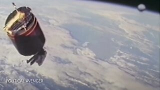 UFO observes Astronaut