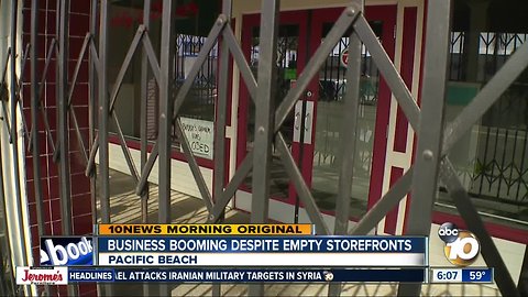 Business in Pacific Beach booming despite empty storefronts along Garnet Ave.