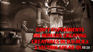 PODCAST - DOGMAN, GOV'T EXPERIMENTS ON HUMANS CREATING CREATURES IN D.U.M.B.s 3 VICTIMS SPEAK OUT