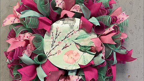 Hello Spring Hummingbird Deco Mesh Wreath |Hard Working Mom |How to