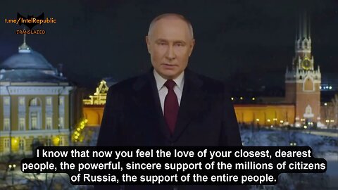 Putin congratulates NEW YEAR 2024