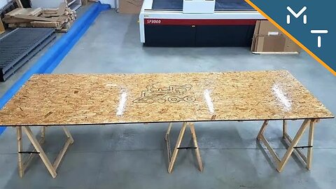 Laser cutting a 3 METER! Dinning table...