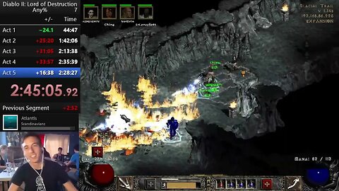 Diablo 2: 5 Player Sibling Speedrun Lan Party - Act 5 FINALE