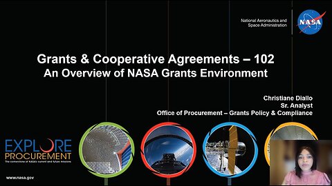 Grant 102 Overview of NASA Grants Environment