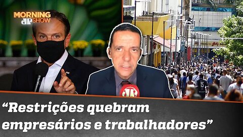 Doria sente pressão e recua em fechamento do comércio