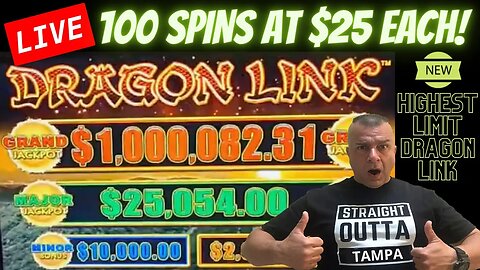 🔴LIVE! $1,000,000 Jackpot Dragon Link! 100 spins! See what happens!!