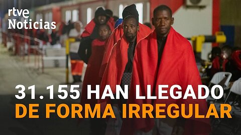 AUMENTAN un 66% las LLEGADAS de MIGRANTES a ESPAÑA respecto al mismo periodo del año anterior | RTVE