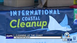 International Coastal Cleanup event held in Boynton Beach