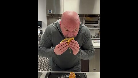 Funnel cake cheeseburger with Dana White