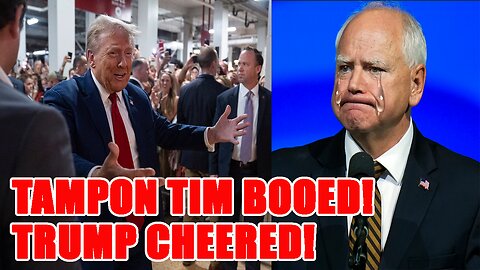 Trump gets MASSIVE OVATION at Alabama game! TAMPON Tim Walz BOOED at Michigan football game!