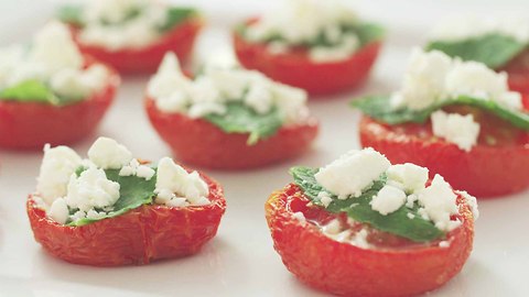 Xanthe Clay’s roasted tomatoes with mint and feta