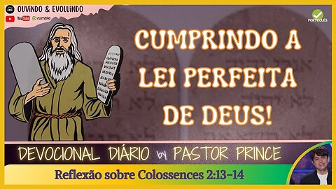 A LEI PERFEITA DE DEUS, PERFEITAMENTE CUMPRIDA! | Pastor Joseph Prince | DEVOCIONAL MEDITAÇÃO