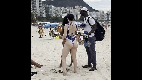 🇧🇷 Rio de janeiro Copacabana Beach Brazil Tour🌴