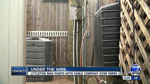 Contact7 gets results for Littleton man after he said crews left 'mess of wires' in his backyard