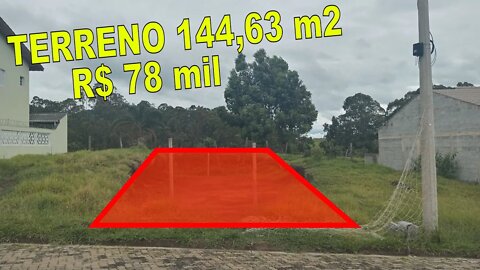 Terreno de 144,63 metros à venda em Joanópolis-SP. Jardim Santo Amaro II [Aceitamos Bitcoin]