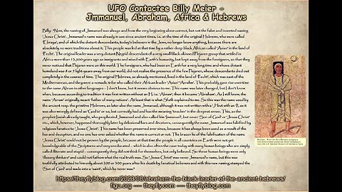 Billy Meier UFO Contact Reports - Abraham Avrahm Avian