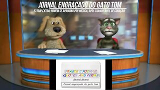 Jornal engraçado do gato tom: Homem se apaixona por médica! [Frases e Poemas]