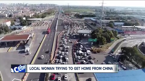 She says the always bustling Shanghai is a ghost town, food and water supplies running low