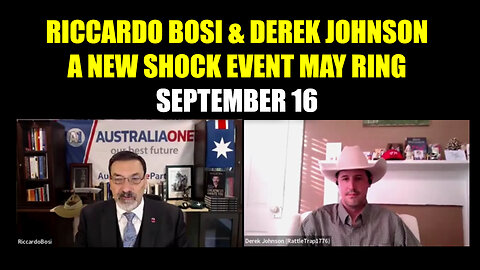 Riccardo Bosi & Derek Johnson Sept 16 > A New Shock Event May Ring