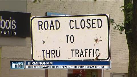 Construction almost done on Old Woodward Avenue in Birmingham