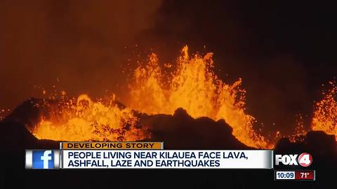 Lava continues to erupt from Kilauea Volcano