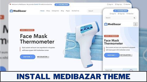 Free MediBazar II How To Install Medibazar In Wordpress II Wordpress