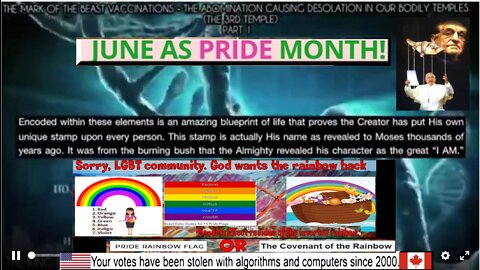 They are re-writing your DNA You ARE THE THIRD TEMPLE!!! (PRIDE month for re-writing your gender???)