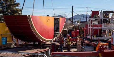 Restored Hard Rock Cafe guitar heads to Neon Museum