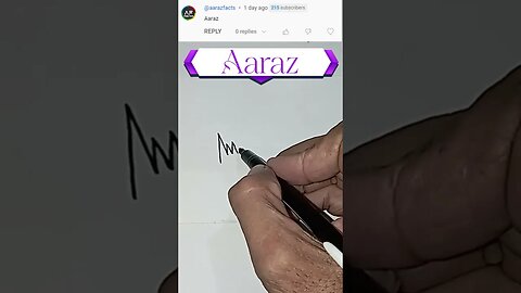 Aaraz Name Signature | Amazing style signature #art #signaturefonts #beautifulsignature