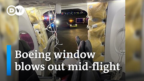 Window of Alaska Airline Boeing blows out in mid-flight