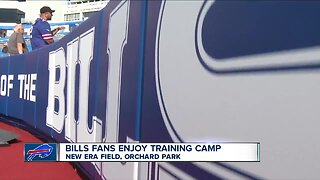 Bills fans enjoy training camp