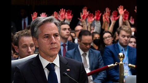 Anthony Blinken Hounded By Protesters At Senate Hearing