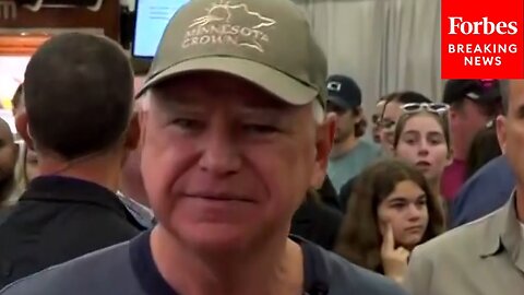 JUST IN: Minnesota Governor Tim Walz Speaks To Press At State Fair, Avoids Question On Gaza