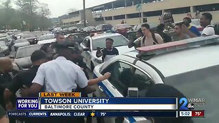 Unity Rally following protest at Towson University